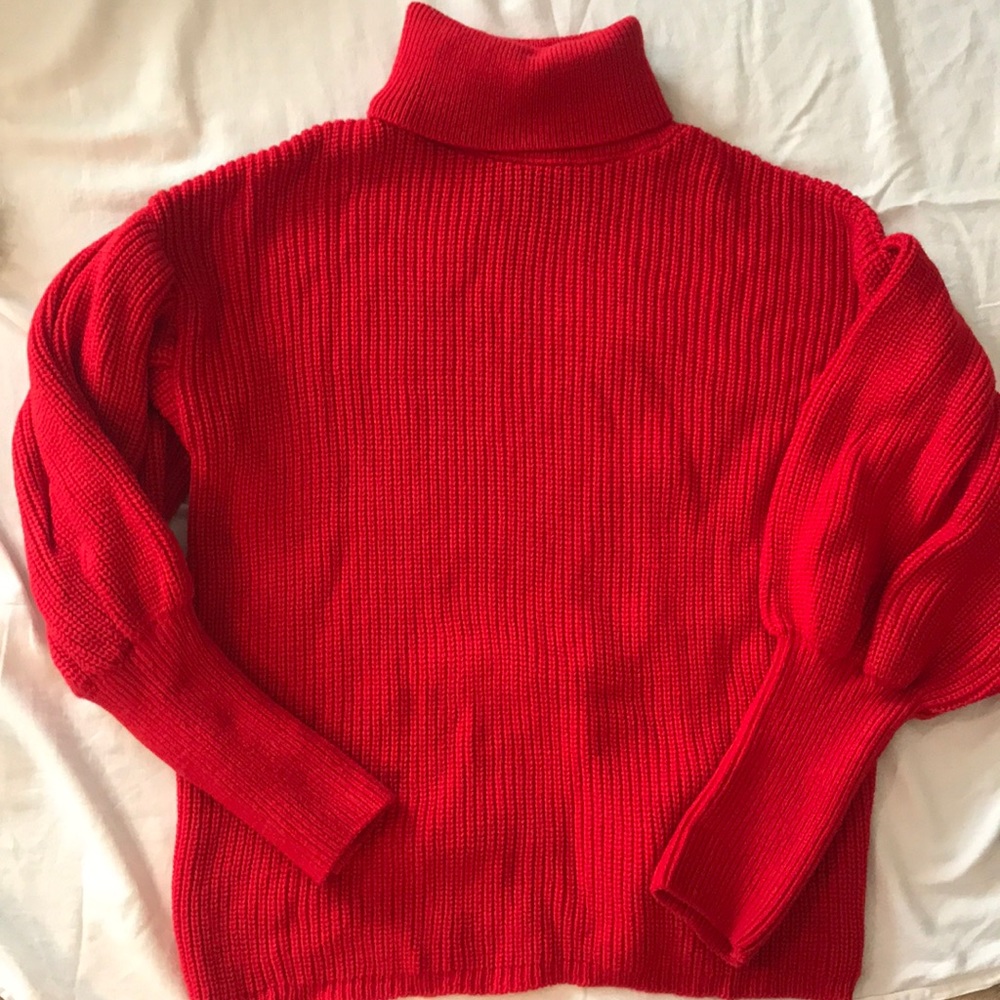 Oversized turtleneck sweater